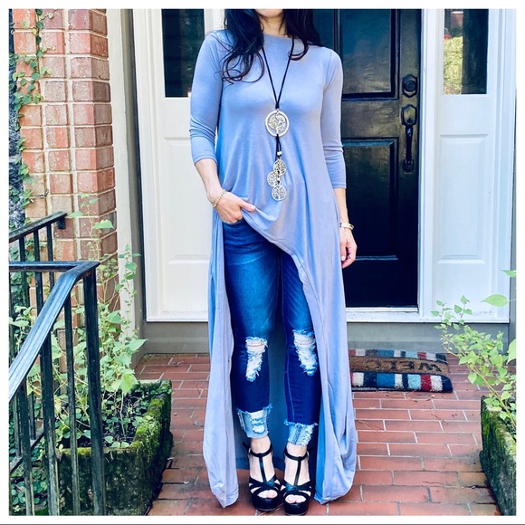 Best selling high low Lavender tunic dress - Picture 8 of 9